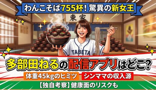 多部田ねるの配信アプリはどこ？体重45kgを保つ秘密やシングルマザーの収入源に迫る！