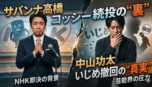 サバンナ高橋「コッシー」続投の裏事情！中山功太がいじめ発言を急撤回した”本当の理由”とは？